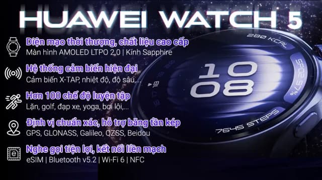 So sánh giá Huawei Watch 5 46mm viền Titanium dây composite rẻ nhất? - Ảnh 7