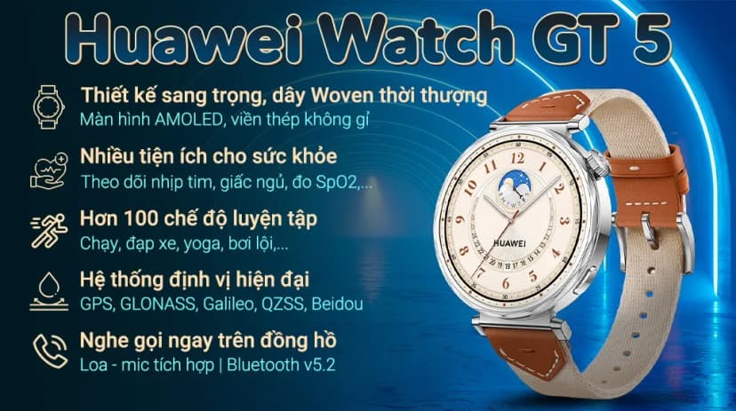 So sánh giá Huawei Watch GT 5 41mm viền thép dây Woven - Tìm sản phẩm giá rẻ nhất - Ảnh 3