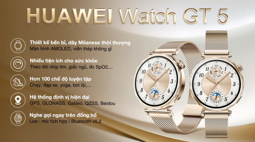 So sánh giá Huawei Watch GT 5 41mm viền thép dây Woven - Tìm sản phẩm giá rẻ nhất - Ảnh 5