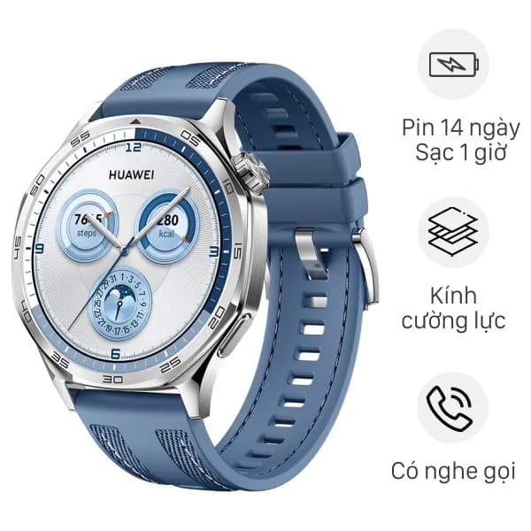 So sánh giá Huawei Watch GT 5 46mm viền thép dây cao su rẻ nhất? - Ảnh 8