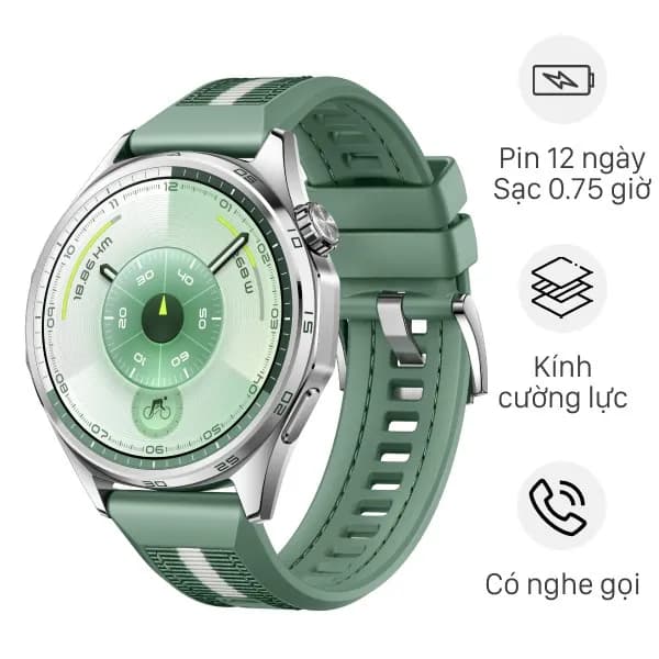 So sánh giá Huawei Watch GT 6 46mm viền thép dây cao su rẻ nhất? - Ảnh 2