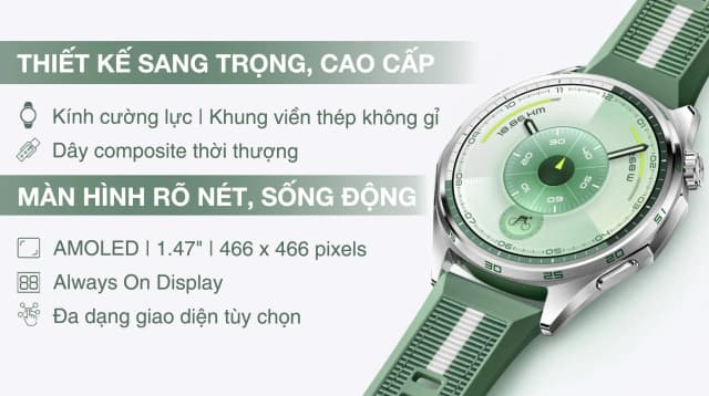 So sánh giá Huawei Watch GT 6 46mm viền thép dây cao su rẻ nhất? - Ảnh 9