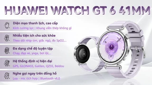 So sánh giá Huawei Watch GT 6 41mm viền thép dây cao su rẻ nhất? - Ảnh 4