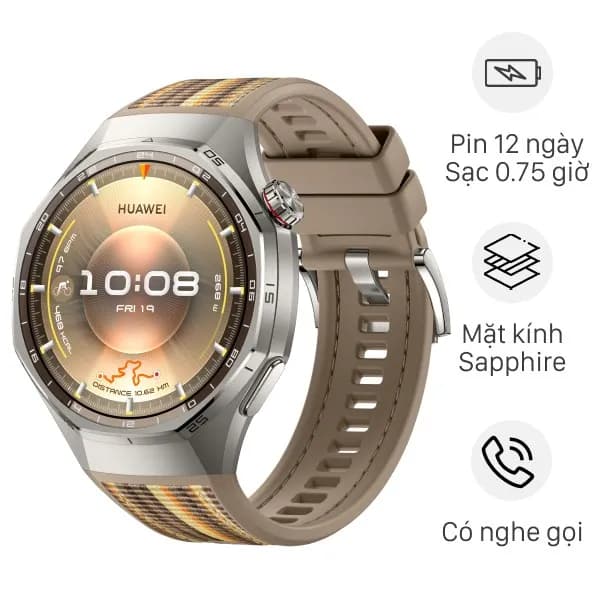 Huawei Watch GT 6 Pro 46mm viền Titanium dây Woven - Ảnh 9
