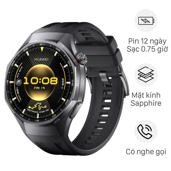 So sánh giá Huawei Watch GT 6 Pro 46mm viền Titanium dây cao su rẻ nhất? - Ảnh 2