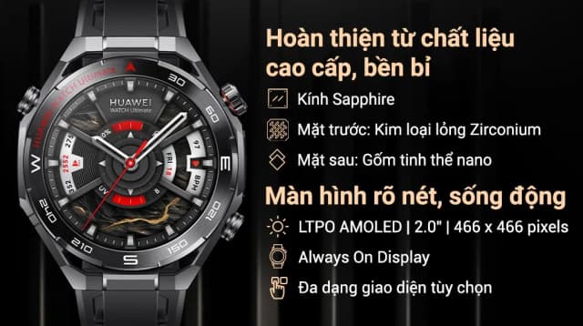 So sánh giá Huawei Watch Ultimate 2 48.5mm dây cao su rẻ nhất? - Ảnh 3