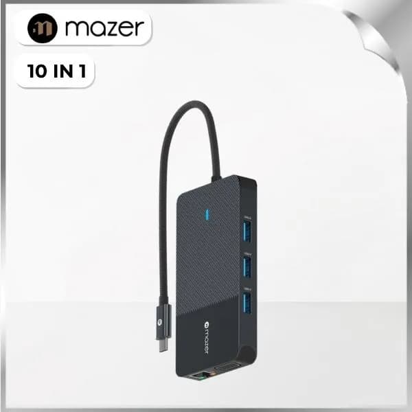 Hub chuyển đổi Type-C 10 in 1 Mazer M-UC2MULTI7006-BK - Ảnh 11