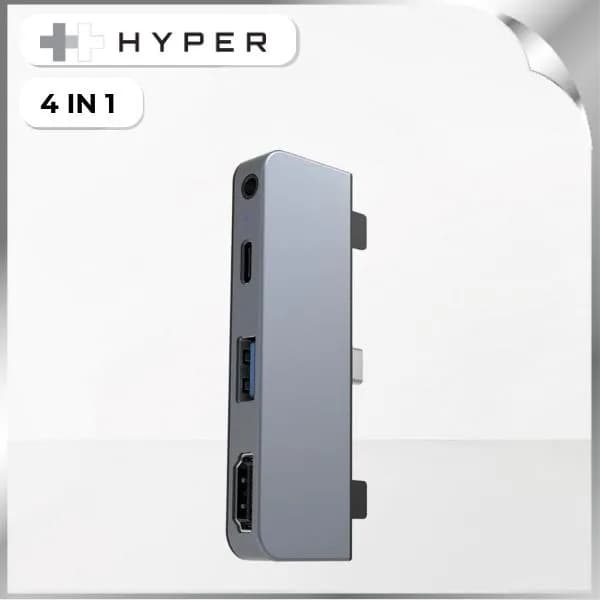 Hub chuyển đổi Type-C 4 in 1 Hyperdrive HD319E-GRAY - Giá rẻ nhất hôm nay - Ảnh 1