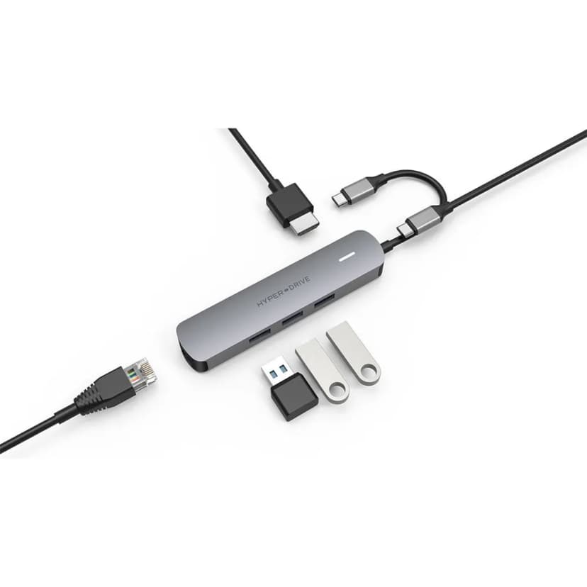 Hub chuyển đổi Type-C 6 in 1 Hyperdrive HD233B-SILVER - Giá rẻ nhất hôm nay - Ảnh 3