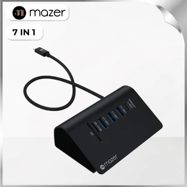 Hub chuyển đổi Type-C 7 in 1 Mazer M-UC2MULTI8100-BK - Ảnh 1
