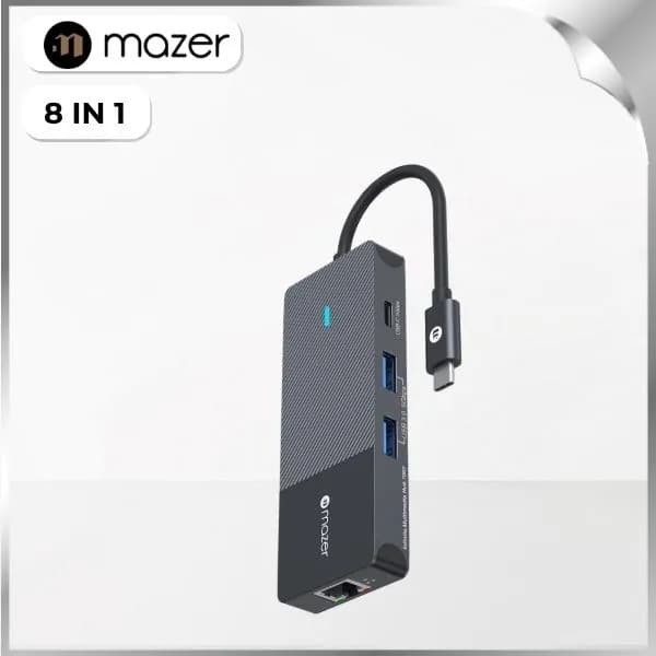 Hub chuyển đổi Type-C 8 in 1 Mazer M-UC2MULTI7007-BK - Giá rẻ nhất hôm nay - Ảnh 1