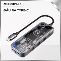 Hub chuyển đổi Type C 8 in 1 MicroPack Expand 8 MDC N8T - Giá rẻ nhất hôm nay - Ảnh 1