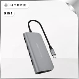 Hub chuyển đổi Type-C 9 in 1 Hyperdrive HD30F-GREY - Giá rẻ nhất hôm nay - Ảnh 1