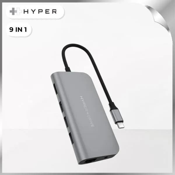 Hub chuyển đổi Type-C 9 in 1 Hyperdrive HD30F-GREY - Ảnh 18
