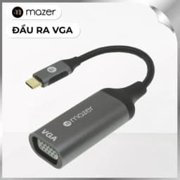 Hub chuyển đổi Type-C - VGA Mazer M-USBCAL351-GY - Giá rẻ nhất hôm nay - Ảnh 1
