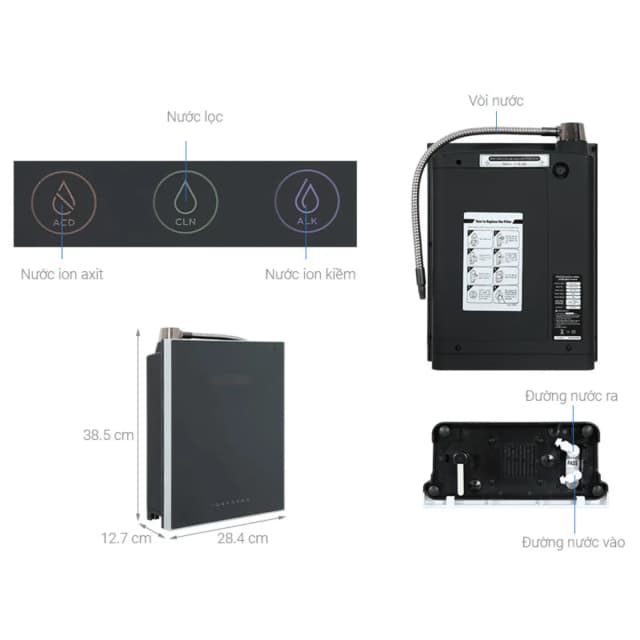 Top 1 so sánh giá Máy lọc nước điện giải ion kiềm IonFarms Alpha-1700 7 tấm điện cực - Tìm sản phẩm giá rẻ nhất - Ảnh 3