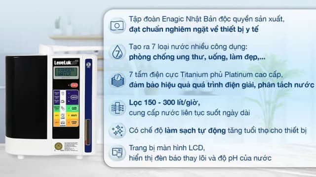Top 1 so sánh giá Máy lọc nước điện giải ion kiềm Kangen LeveLuk SD501 7 tấm điện cực - Tìm sản phẩm giá rẻ nhất - Ảnh 11