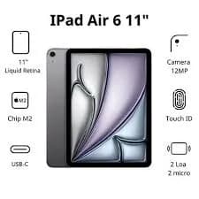 Máy tính bảng iPad Air 6 M2 11 inch 5G 512GB - 13