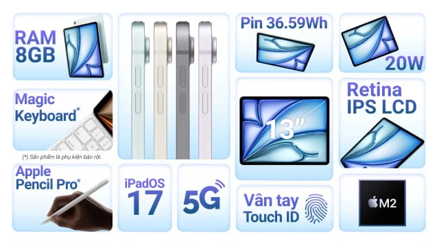 So sánh giá Máy tính bảng iPad Air M4 13 inch 5G 128GB rẻ nhất? - Ảnh 14