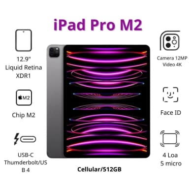Máy tính bảng iPad Pro M2 12.9 inch WiFi 512GB - 13