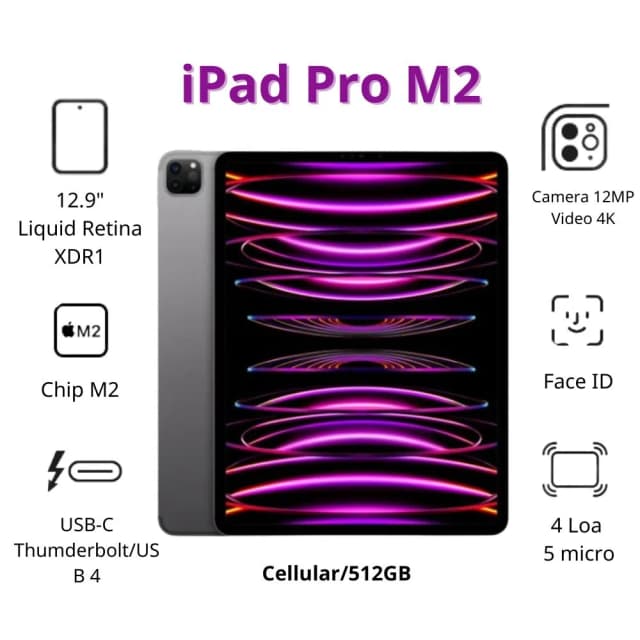 Máy tính bảng iPad Pro M2 12.9 inch WiFi 512GB - 13