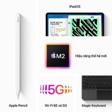 Máy tính bảng iPad Pro M2 12.9 inch WiFi 512GB - 16