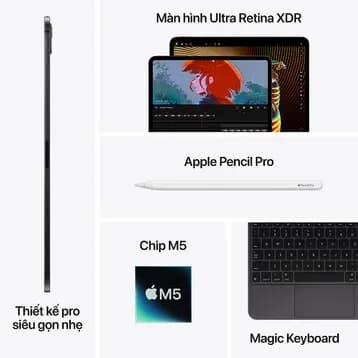 Máy tính bảng iPad Pro M5 13 inch 5G 512GB - 12