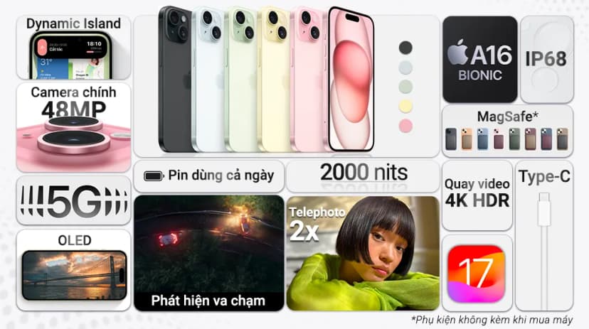 Điện thoại iPhone 15 128GB - Giá rẻ nhất hôm nay - Ảnh 8