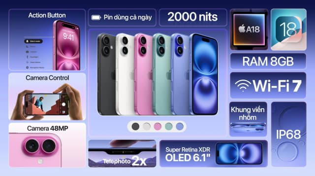 Điện thoại iPhone 16 128GB - 3