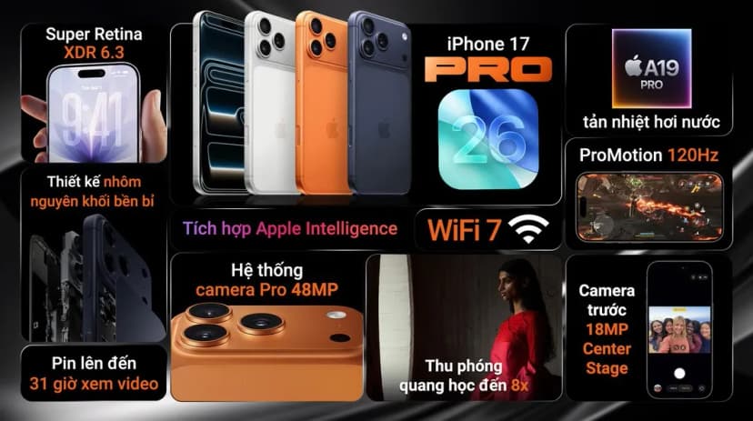 Điện thoại iPhone 17 Pro 1TB - Giá rẻ nhất hôm nay - Ảnh 6