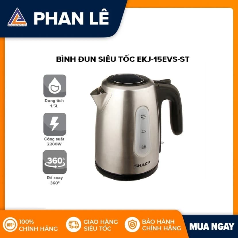 Bình đun siêu tốc Joyoung 1.5 lít JEK-188 - Giá rẻ nhất hôm nay - Ảnh 35