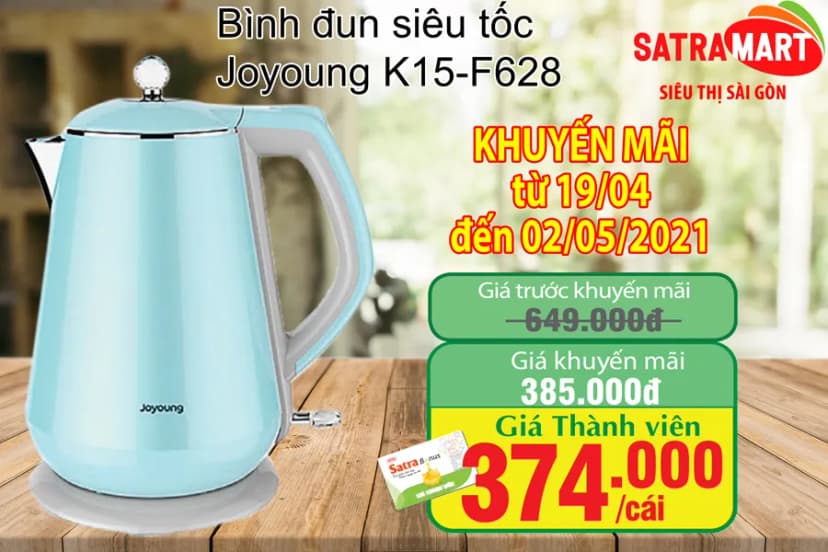 Bình đun siêu tốc Joyoung 1.5 lít JEK-188 - Giá rẻ nhất hôm nay - Ảnh 50