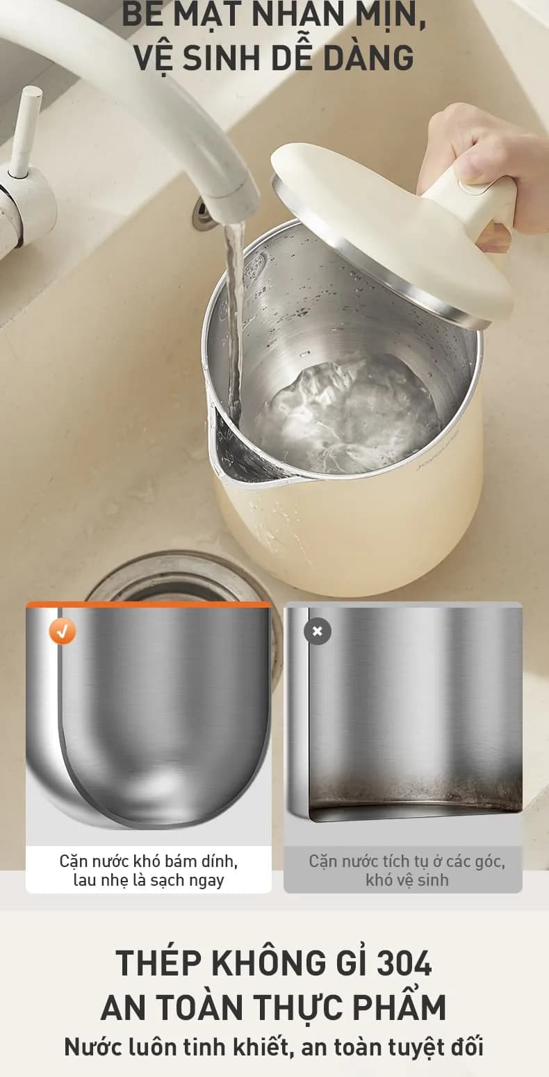 Bình đun siêu tốc Joyoung 1.5 lít JEK-188 - Giá rẻ nhất hôm nay - Ảnh 6