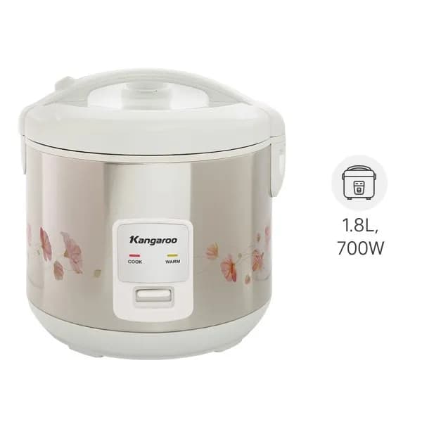 Nồi cơm nắp gài Kangaroo 1.8 lít KG18RC3 - Ảnh 8
