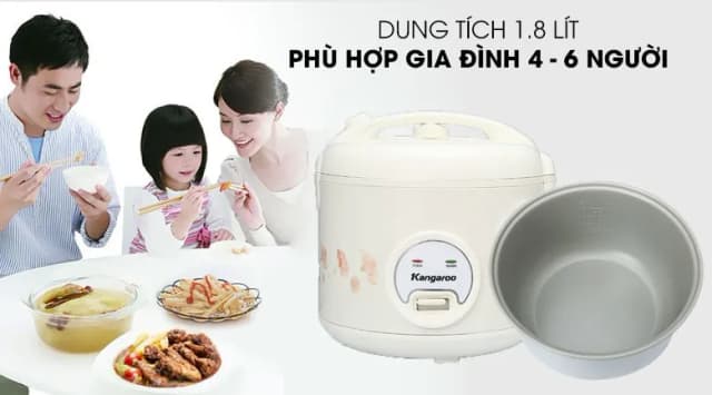 So sánh giá Nồi cơm nắp gài Kangaroo 1.8 lít KG18RC3 rẻ nhất? - Ảnh 13