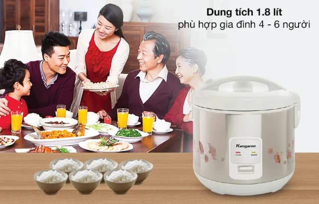 So sánh giá Nồi cơm nắp gài Kangaroo 1.8 lít KG18RC3 rẻ nhất? - Ảnh 18