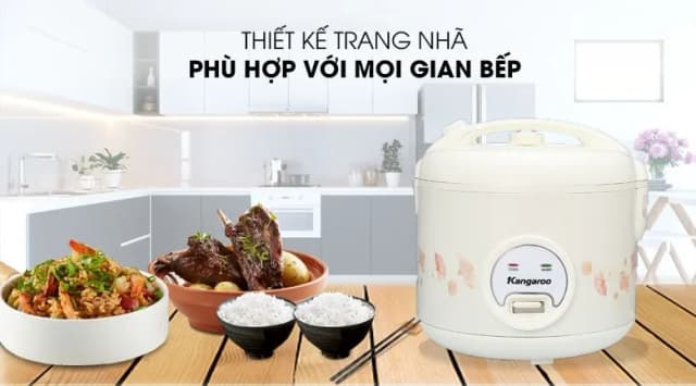 So sánh giá Nồi cơm nắp gài Kangaroo 1.8 lít KG18RC3 rẻ nhất? - Ảnh 4