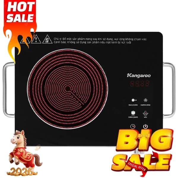 So sánh giá Bếp hồng ngoại đơn Kangaroo KG20IFT1 2000W rẻ nhất? - Ảnh 12