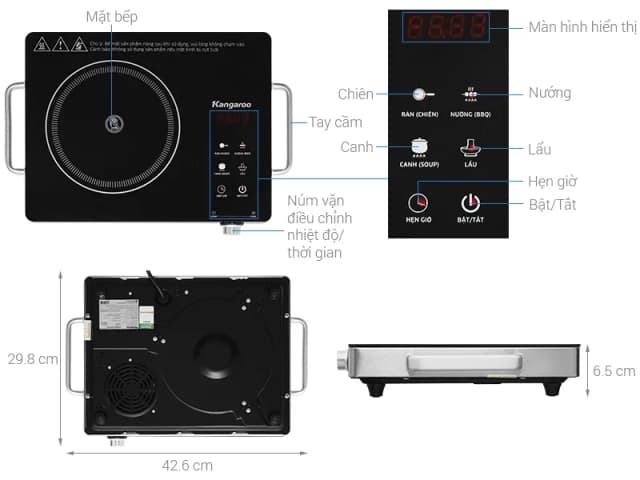 So sánh giá Bếp hồng ngoại đơn Kangaroo KG20IFT1 2000W rẻ nhất? - Ảnh 18