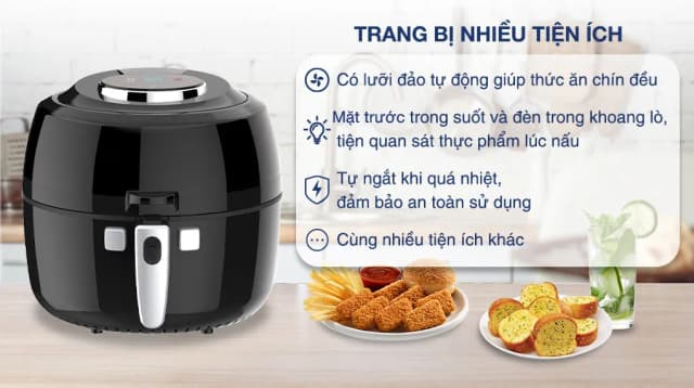 So sánh giá Nồi chiên không dầu Kangaroo 6.5 lít KG65AF rẻ nhất? - Ảnh 3