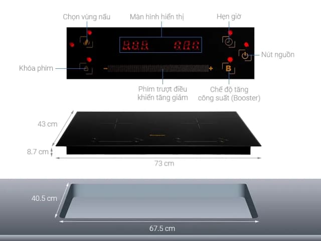 So sánh giá Bếp từ đôi âm Kangaroo KG856i 4000W rẻ nhất? - Ảnh 7
