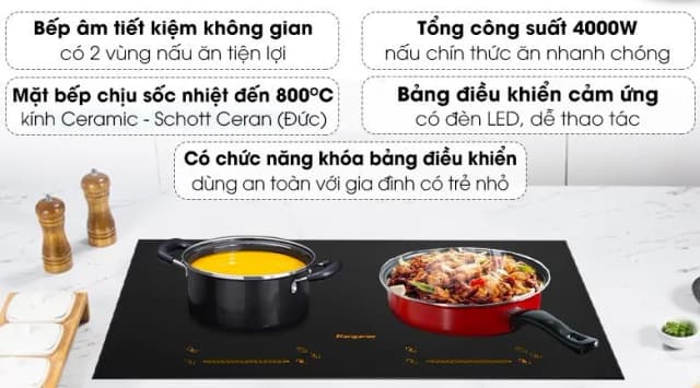 Top 1 so sánh giá Bếp từ đôi lắp âm Kangaroo KG859i - Tìm sản phẩm giá rẻ nhất - Ảnh 2
