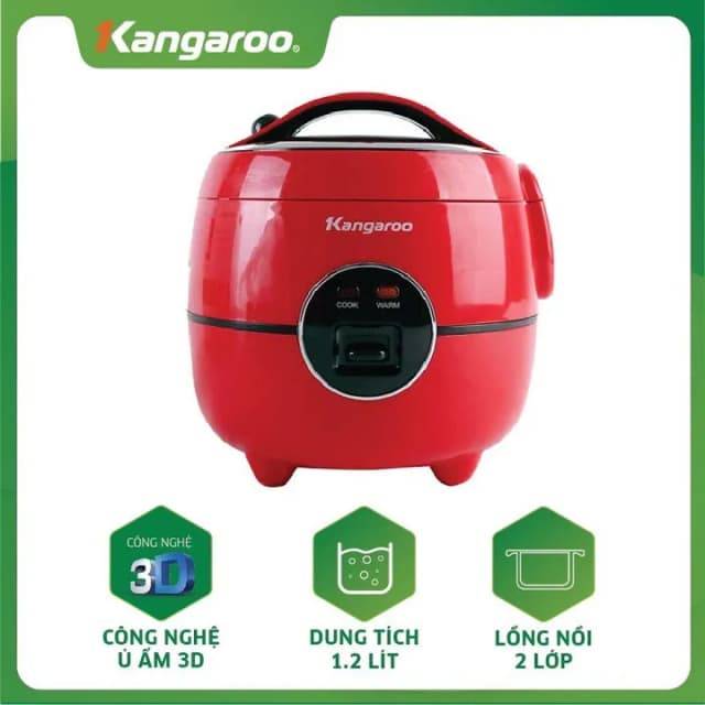 So sánh giá Nồi cơm nắp gài Kangaroo 1.2 lít KG822 rẻ nhất? - Ảnh 8