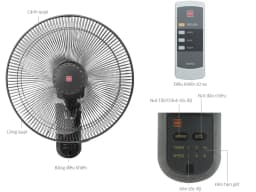 Quạt treo tường KDK 3 cánh M40M 51W - Giá rẻ nhất hôm nay - Ảnh 1