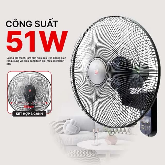 So sánh giá Quạt treo tường KDK 3 cánh M40M 51W rẻ nhất? - Ảnh 18