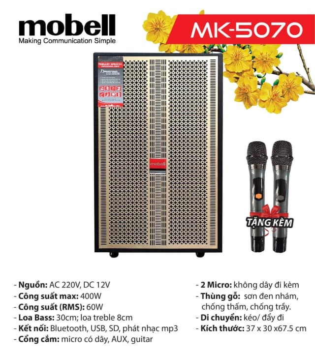 So sánh giá Loa kéo karaoke Mobell MK-5070 400W rẻ nhất? - Ảnh 16