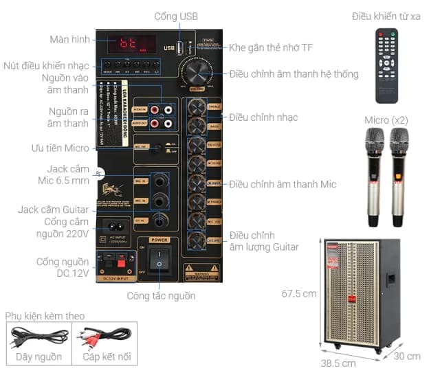 So sánh giá Loa kéo karaoke Mobell MK-5070 400W rẻ nhất? - Ảnh 4