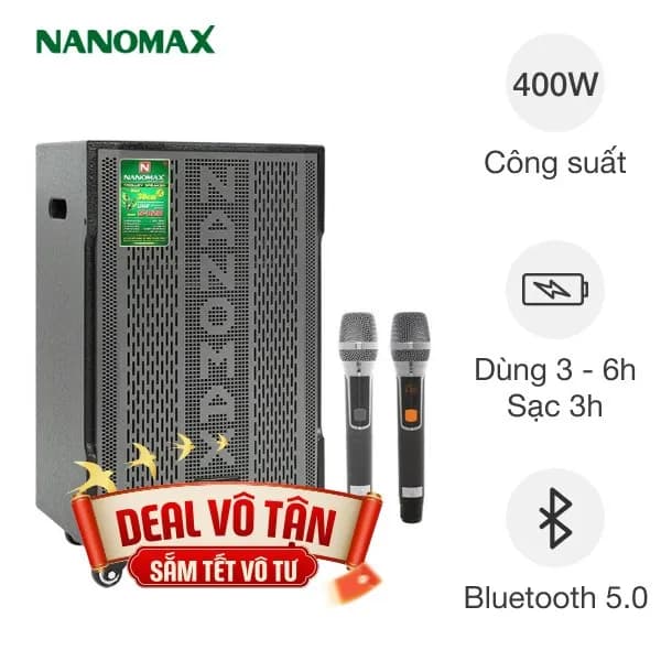 So sánh giá Loa kéo karaoke Nanomax S-820 400W rẻ nhất? - Ảnh 7