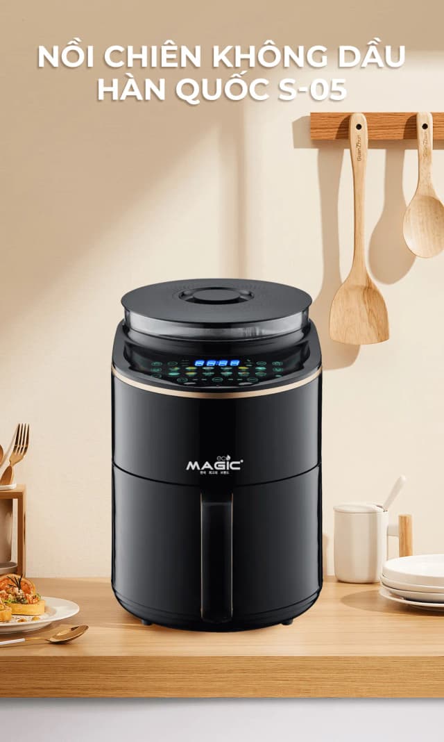 So sánh giá Nồi chiên không dầu kết hợp hấp Magic Eco 5 lít S05 rẻ nhất? - Ảnh 5