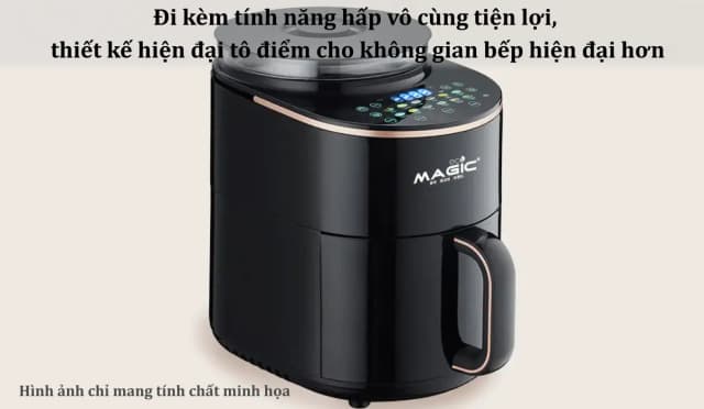 So sánh giá Nồi chiên không dầu kết hợp hấp Magic Eco 5 lít S05 rẻ nhất? - Ảnh 10